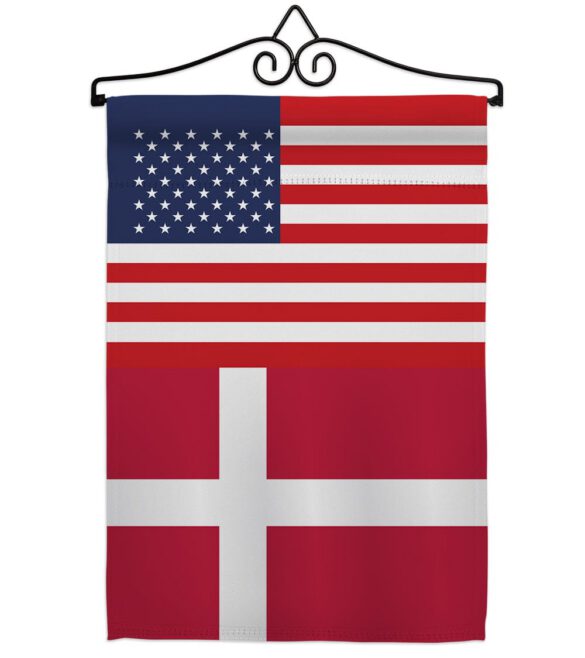 Denmark US Friendship - Nationality Flags of the World Vertical Impressions Decorative Flags HG140358 Made In USA - Image 7