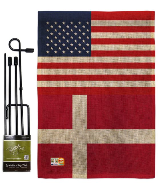 Denmark US Friendship - Nationality Flags of the World Vertical Impressions Decorative Flags HG140358 Made In USA - Image 12