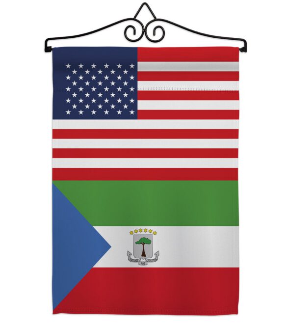 Equatorial Guinea US Friendship - Nationality Flags of the World Vertical Impressions Decorative Flags HG140369 Made In USA - Image 7
