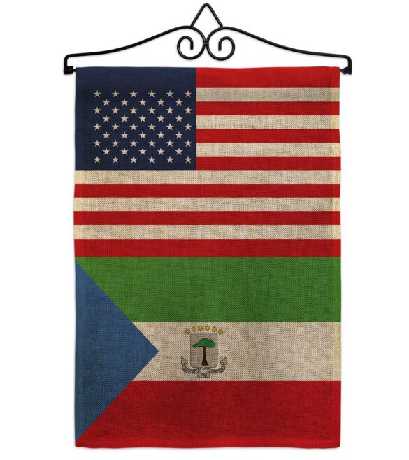 Equatorial Guinea US Friendship - Nationality Flags of the World Vertical Impressions Decorative Flags HG140369 Made In USA - Image 13