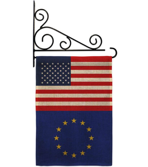European US Friendship - Nationality Flags of the World Vertical Impressions Decorative Flags HG140373 Made In USA - Image 14