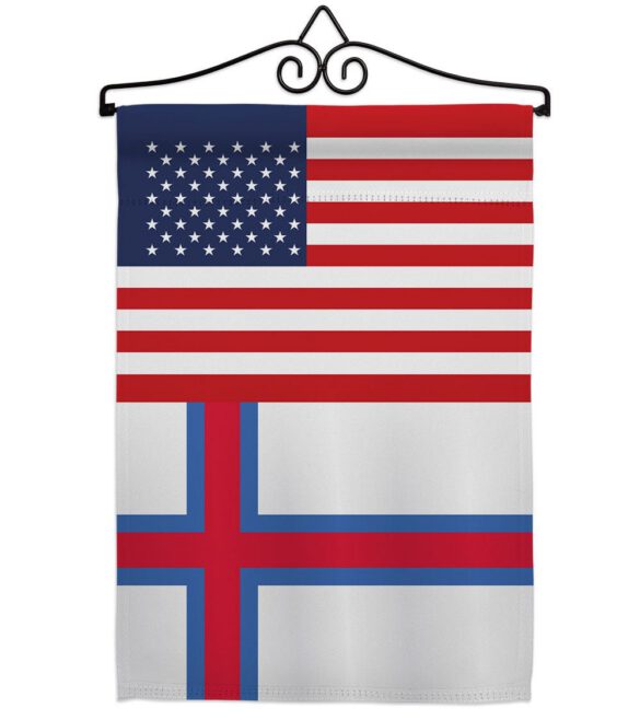Faroe Islands US Friendship - Nationality Flags of the World Vertical Impressions Decorative Flags HG140376 Made In USA - Image 3