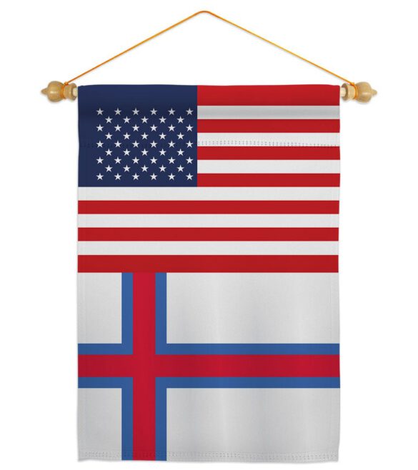 Faroe Islands US Friendship - Nationality Flags of the World Vertical Impressions Decorative Flags HG140376 Made In USA - Image 6