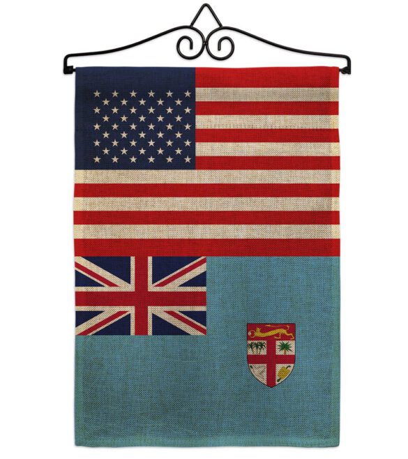 FIJI US Friendship - Nationality Flags of the World Vertical Impressions Decorative Flags HG140377 Made In USA - Image 13