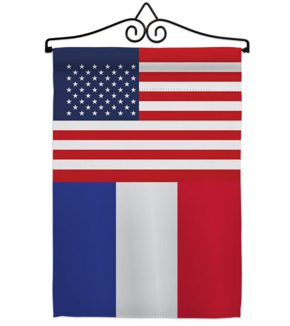 France US Friendship - Nationality Flags of the World Vertical Impressions Decorative Flags HG140379 Made In USA - Image 7