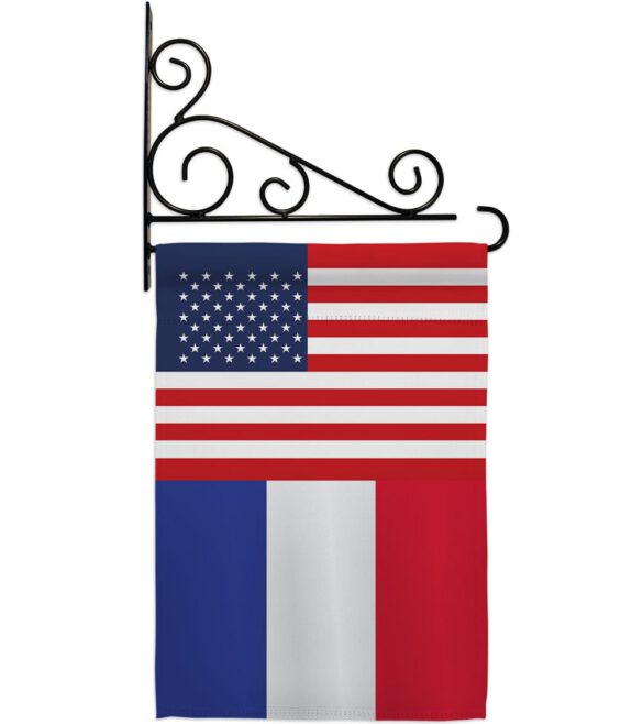 France US Friendship - Nationality Flags of the World Vertical Impressions Decorative Flags HG140379 Made In USA - Image 8