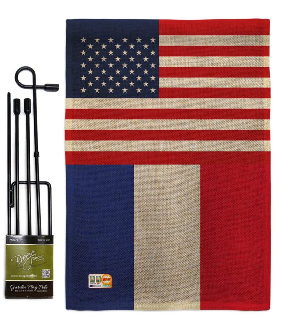 France US Friendship - Nationality Flags of the World Vertical Impressions Decorative Flags HG140379 Made In USA - Image 12