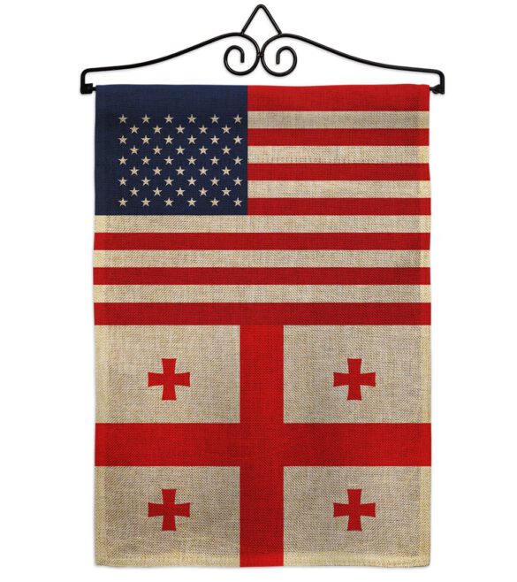 Georgia Republic US Friendship - Nationality Flags of the World Vertical Impressions Decorative Flags HG140382 Made In USA - Image 13