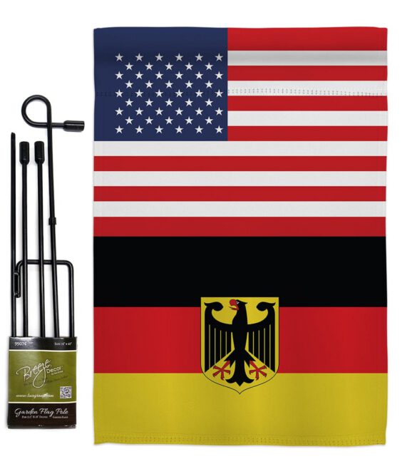 Germany w/Eagle US Friendship - Nationality Flags of the World Vertical Impressions Decorative Flags HG140383 Made In USA - Image 4