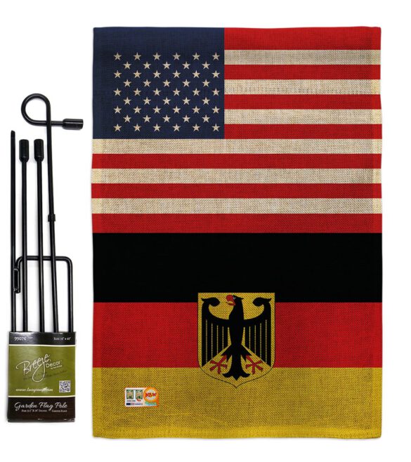 Germany w/Eagle US Friendship - Nationality Flags of the World Vertical Impressions Decorative Flags HG140383 Made In USA - Image 12
