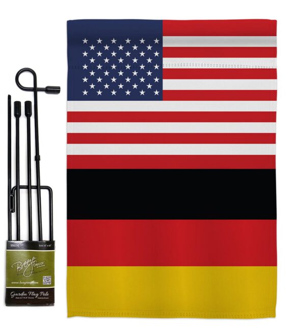 Germany US Friendship - Nationality Flags of the World Vertical Impressions Decorative Flags HG140384 Made In USA - Image 4