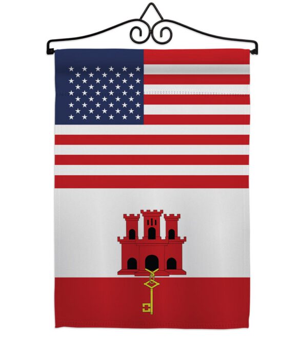 Gibraltar US Friendship - Nationality Flags of the World Vertical Impressions Decorative Flags HG140386 Made In USA - Image 7