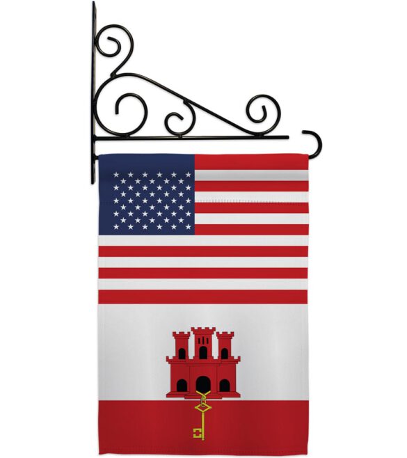 Gibraltar US Friendship - Nationality Flags of the World Vertical Impressions Decorative Flags HG140386 Made In USA - Image 8