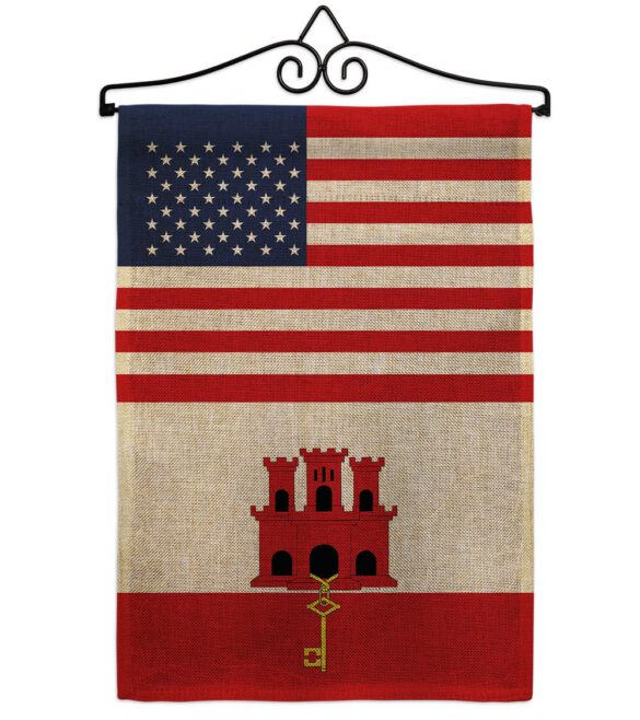 Gibraltar US Friendship - Nationality Flags of the World Vertical Impressions Decorative Flags HG140386 Made In USA - Image 13
