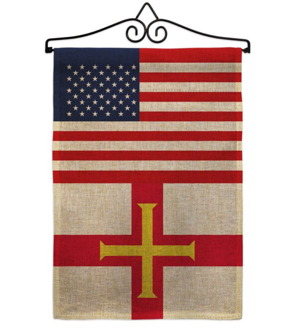 Guernsey US Friendship - Nationality Flags of the World Vertical Impressions Decorative Flags HG140392 Made In USA - Image 13