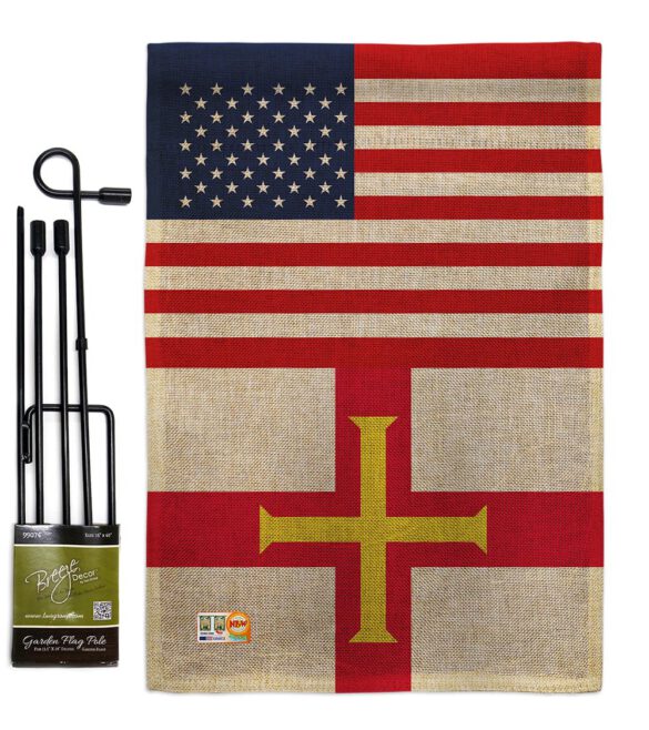 Guernsey US Friendship - Nationality Flags of the World Vertical Impressions Decorative Flags HG140392 Made In USA - Image 12