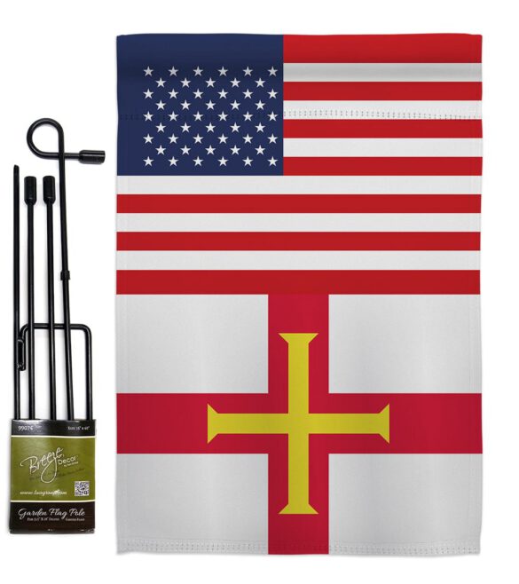 Guernsey US Friendship - Nationality Flags of the World Vertical Impressions Decorative Flags HG140392 Made In USA - Image 4