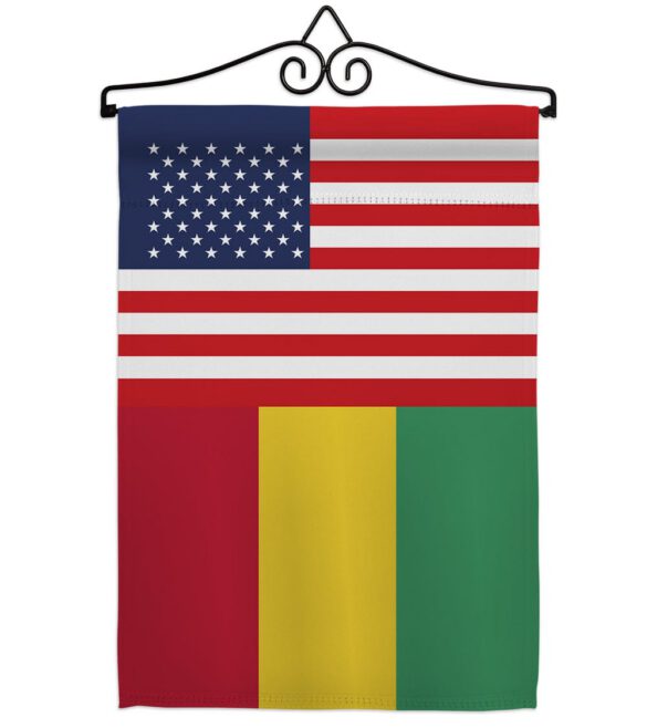 Guinea US Friendship - Nationality Flags of the World Vertical Impressions Decorative Flags HG140393 Made In USA - Image 7