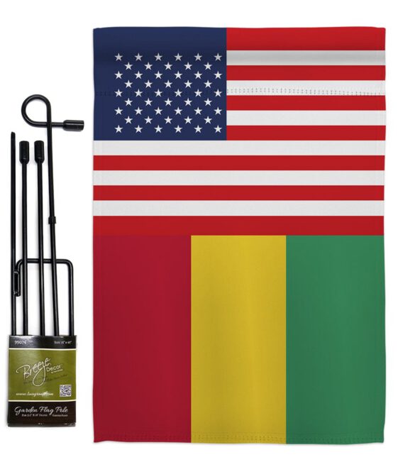 Guinea US Friendship - Nationality Flags of the World Vertical Impressions Decorative Flags HG140393 Made In USA - Image 4