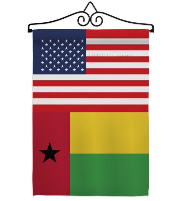 Guinea-Bissau US Friendship - Nationality Flags of the World Vertical Impressions Decorative Flags HG140394 Made In USA - Image 7