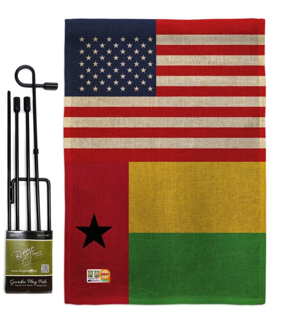 Guinea-Bissau US Friendship - Nationality Flags of the World Vertical Impressions Decorative Flags HG140394 Made In USA - Image 12