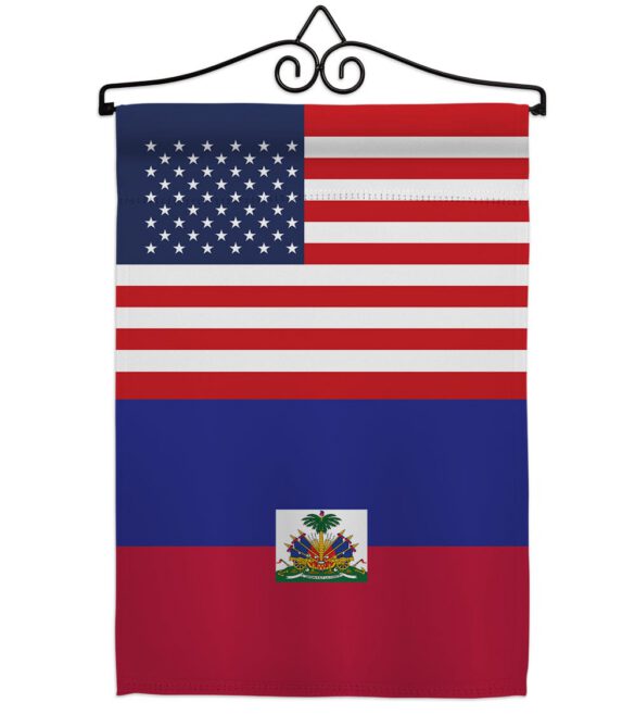 Haiti US Friendship - Nationality Flags of the World Vertical Impressions Decorative Flags HG140396 Made In USA - Image 7