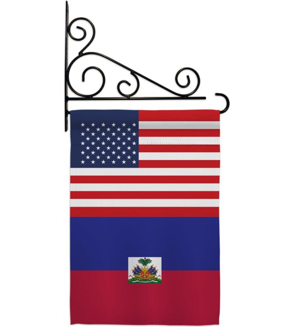 Haiti US Friendship - Nationality Flags of the World Vertical Impressions Decorative Flags HG140396 Made In USA - Image 8