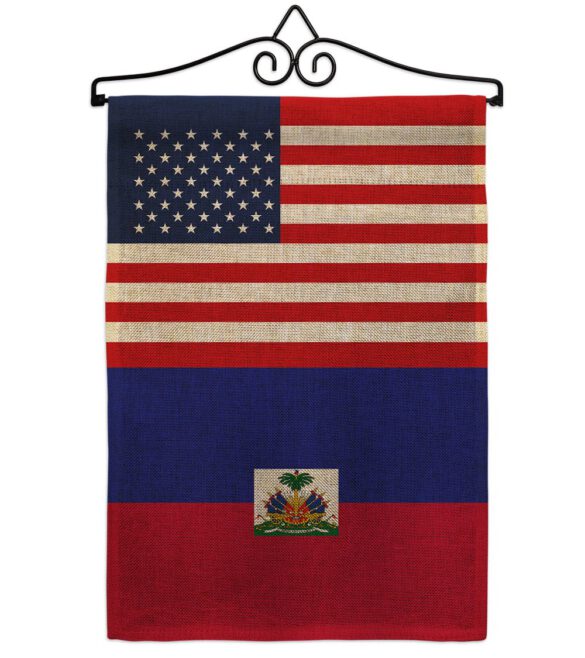 Haiti US Friendship - Nationality Flags of the World Vertical Impressions Decorative Flags HG140396 Made In USA - Image 13