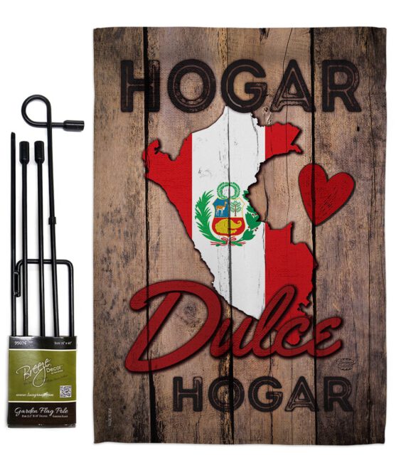 Country Peru Hogar Dulce Hogar - Nationality Flags of the World Vertical Impressions Decorative Flags HG191165 Made In USA - Image 4