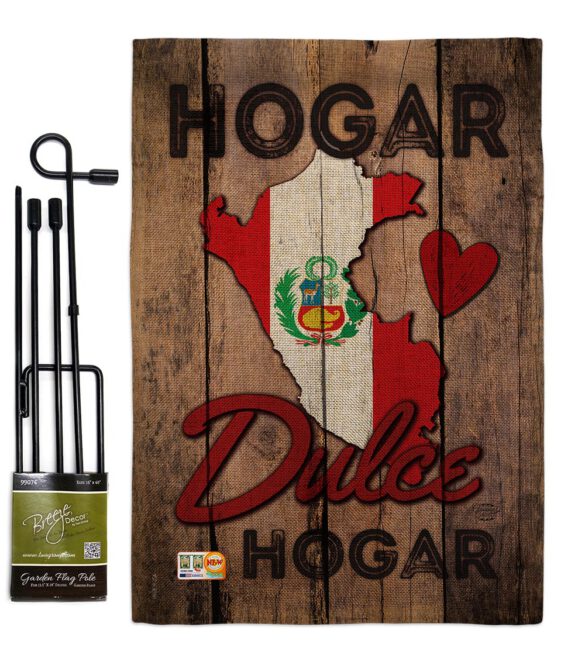 Country Peru Hogar Dulce Hogar - Nationality Flags of the World Vertical Impressions Decorative Flags HG191165 Made In USA - Image 9