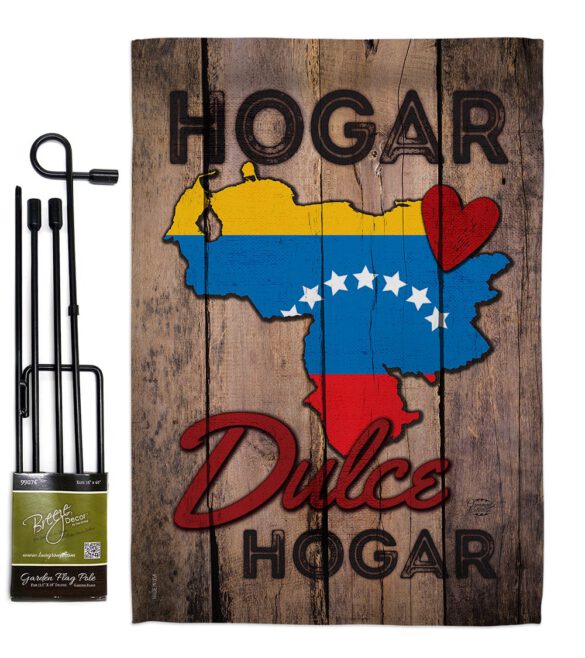 Country Venezuela Hogar Dulce Hogar - Nationality Flags of the World Vertical Impressions Decorative Flags HG191168 Made In USA - Image 4
