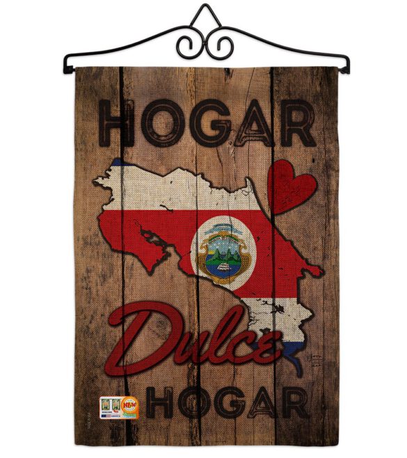 Country Costa Rica Hogar Dulce Hogar - Nationality Flags of the World Vertical Impressions Decorative Flags HG191169 Made In USA - Image 10