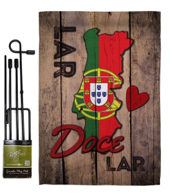 Country Porugal Lar Doce Lar - Nationality Flags of the World Vertical Impressions Decorative Flags HG192028 Made In USA - Image 4