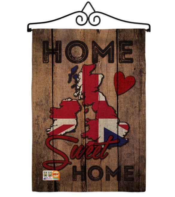 Country UK Home Sweet Home - Nationality Flags of the World Vertical Impressions Decorative Flags HG192030 Made In USA - Image 10