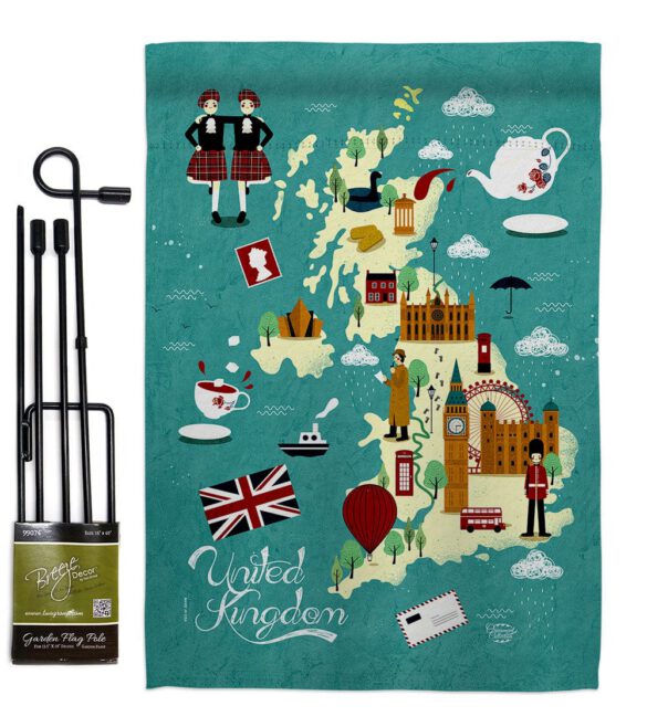 British Fun - Nationality Flags of the World Vertical Impressions Decorative Flags HG192527 Made In USA - Image 4