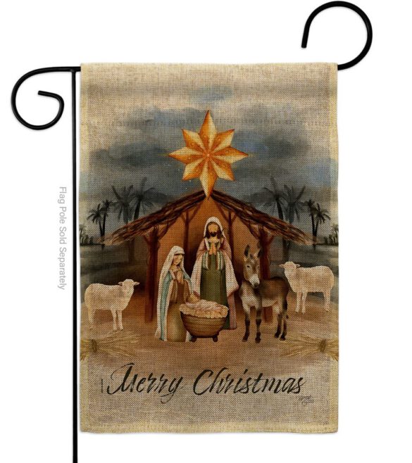 Birth of Jesus - Nativity Winter Vertical Impressions Decorative Flags HG114238 Made In USA - Image 11