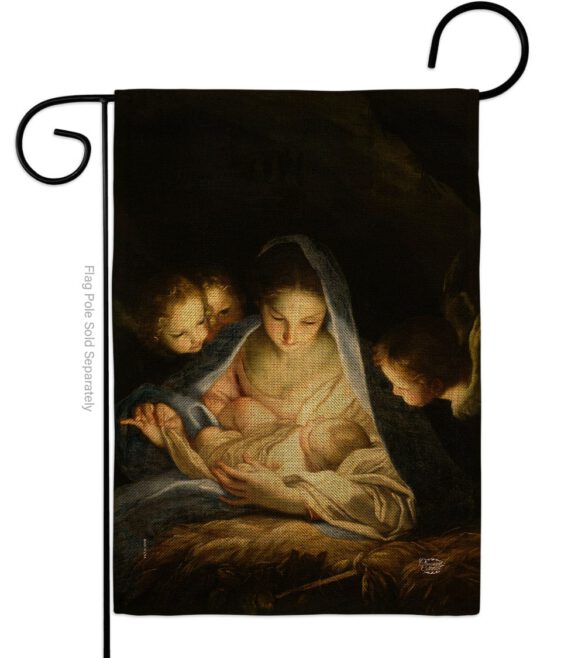 Holy Night - Nativity Winter Vertical Impressions Decorative Flags HG192323 Made In USA - Image 11