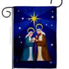 Birth Of King - Nativity Winter Vertical Impressions Decorative Flags HG192710 Made In USA