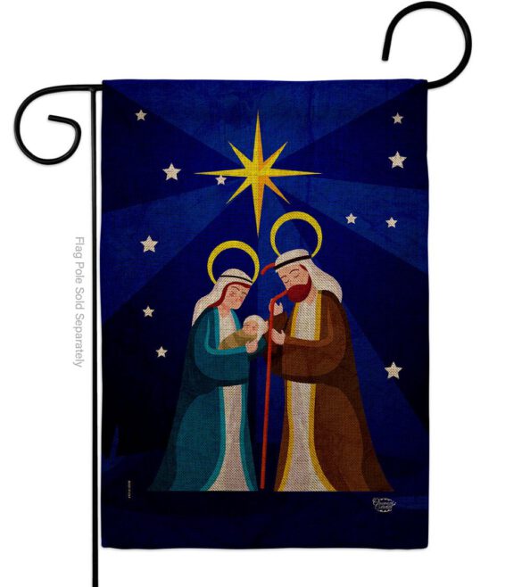 Birth Of King - Nativity Winter Vertical Impressions Decorative Flags HG192710 Made In USA - Image 13