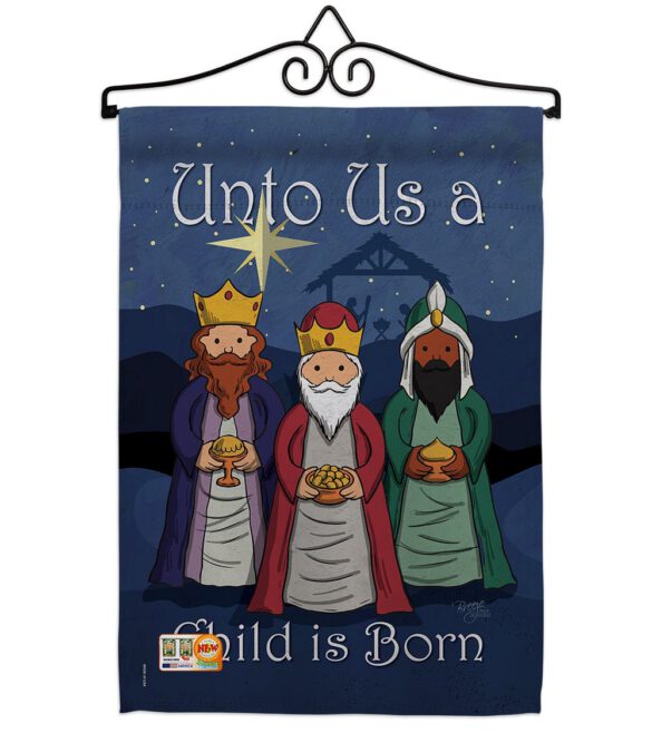 Child is Born - Nativity Winter Vertical Impressions Decorative Flags HG114129 Made In USA - Image 7
