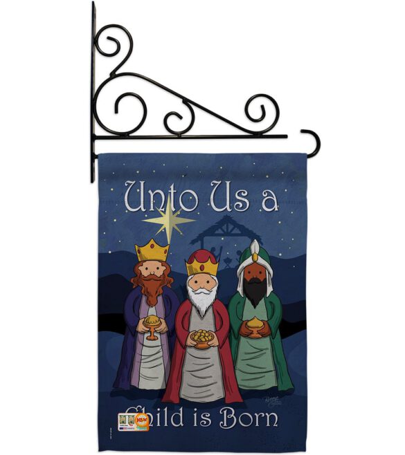 Child is Born - Nativity Winter Vertical Impressions Decorative Flags HG114129 Made In USA - Image 11