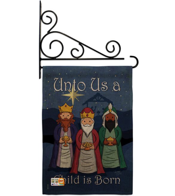 Child is Born - Nativity Winter Vertical Impressions Decorative Flags HG114129 Made In USA - Image 12
