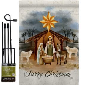 Garden Flag Nativity GS114238