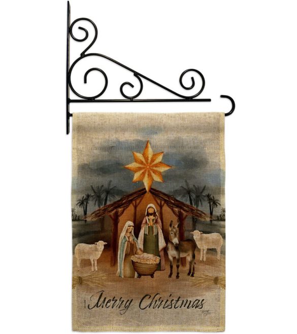 Birth of Jesus - Nativity Winter Vertical Impressions Decorative Flags HG114238 Made In USA - Image 18