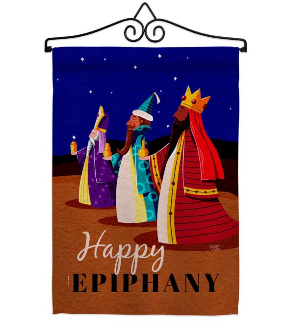 Celebrate Epiphany - Nativity Winter Vertical Impressions Decorative Flags HG114241 Made In USA - Image 7