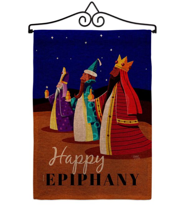 Celebrate Epiphany - Nativity Winter Vertical Impressions Decorative Flags HG114241 Made In USA - Image 17
