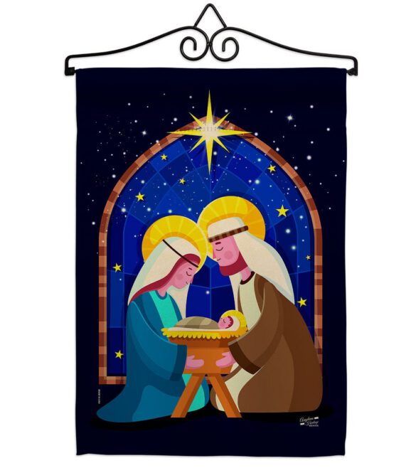 Birth Of Jesus - Nativity Winter Vertical Impressions Decorative Flags HG137358 Made In USA - Image 7
