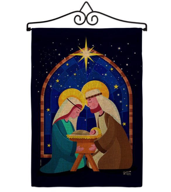 Birth Of Jesus - Nativity Winter Vertical Impressions Decorative Flags HG137358 Made In USA - Image 17