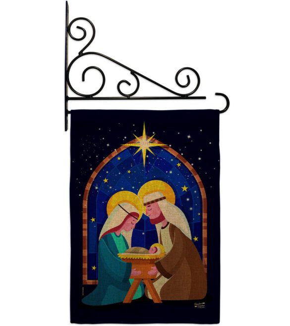 Birth Of Jesus - Nativity Winter Vertical Impressions Decorative Flags HG137358 Made In USA - Image 18