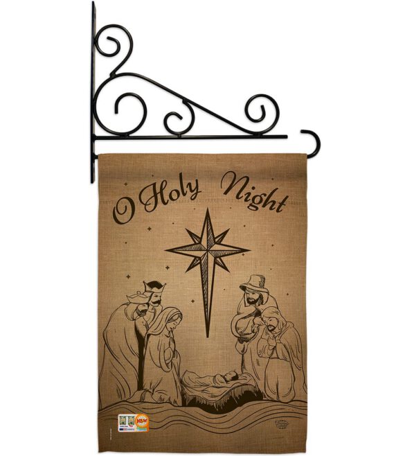 Holy Night - Nativity Winter Vertical Impressions Decorative Flags HG191078 Made In USA - Image 11